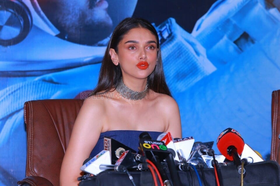 Actress Aditi Rao Hydari At Anthariksham Success Meet Photos