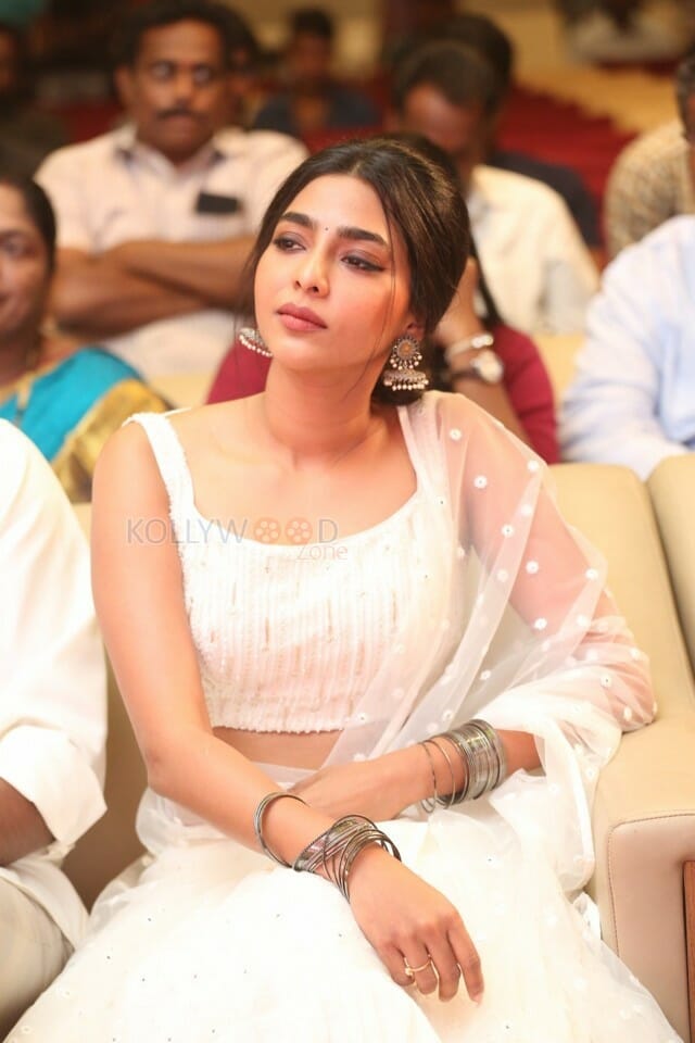 Actress Aishwarya Lekshmi At Action Movie Pre release Event Photos