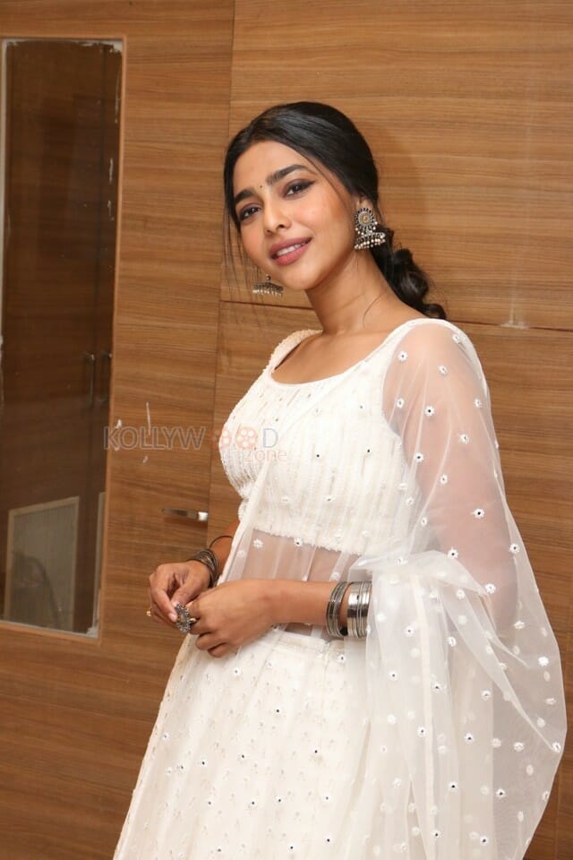 Actress Aishwarya Lekshmi At Action Movie Pre release Event Photos