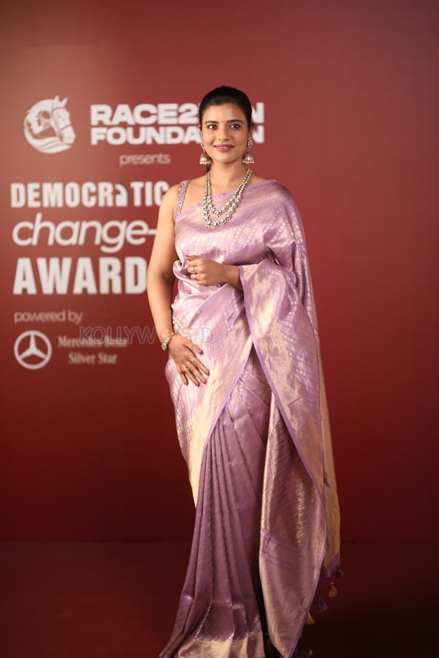 Actress Aishwarya Rajesh at Democratic Sangha Change Maker Awards Photos 02