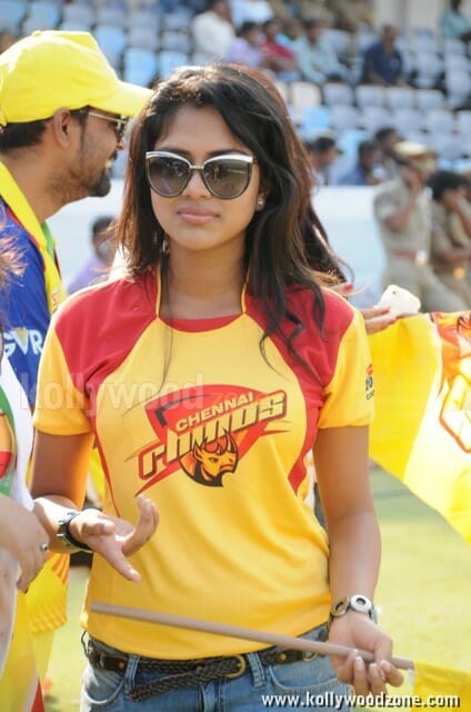 Actress Amala Paul At Ccl Match Photos