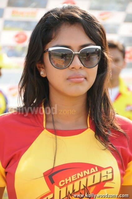 Actress Amala Paul At Ccl Match Photos