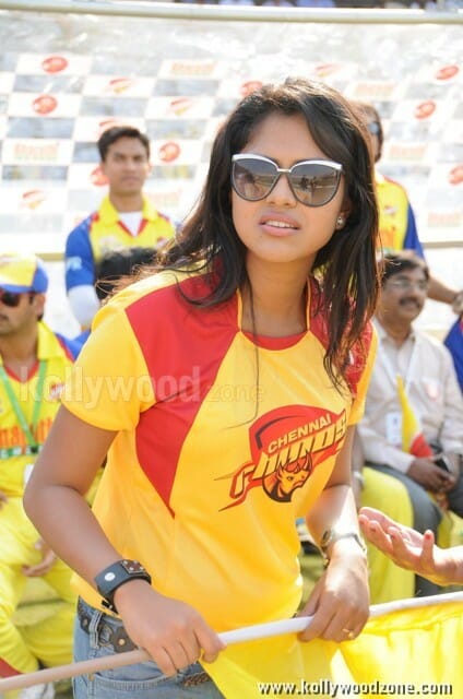 Actress Amala Paul At Ccl Match Photos