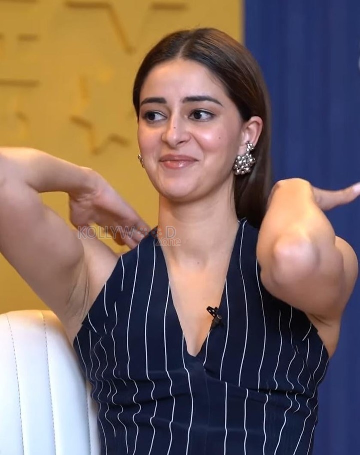 Actress Ananya Panday Armpits at Call Me Bae Interview Photos 01