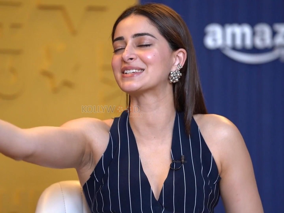 Actress Ananya Panday Armpits at Call Me Bae Interview Photos 02