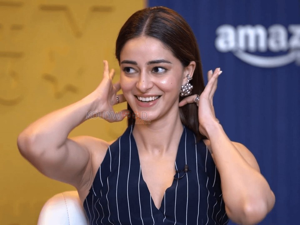 Actress Ananya Panday Armpits at Call Me Bae Interview Photos 04