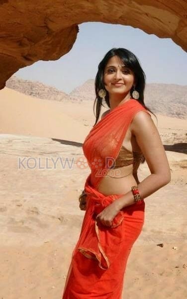 Actress Anushka Hot Saree Pictures