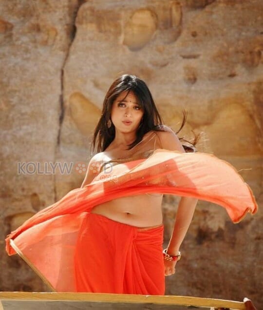 Actress Anushka Hot Saree Pictures