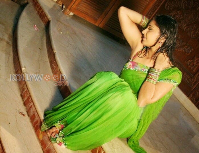 Actress Anushka Shetty Sexy Hot Saree Photos