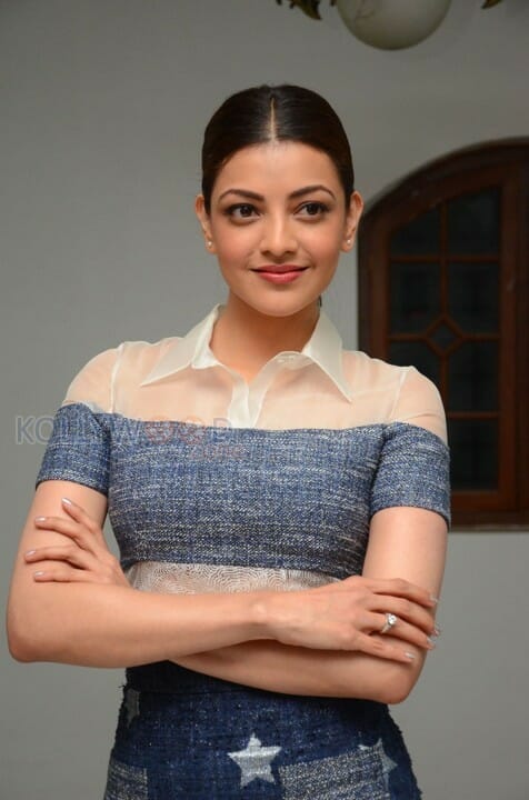 Actress Kajal Agarwal Interview Pictures