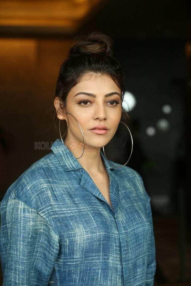 Actress Kajal Aggarwal At Ranarangam Interview Photos