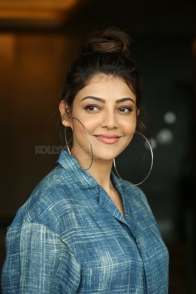 Actress Kajal Aggarwal At Ranarangam Interview Photos