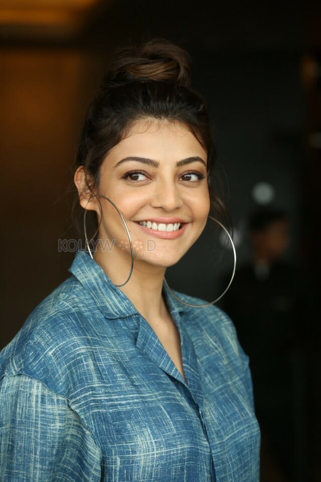 Actress Kajal Aggarwal At Ranarangam Interview Photos