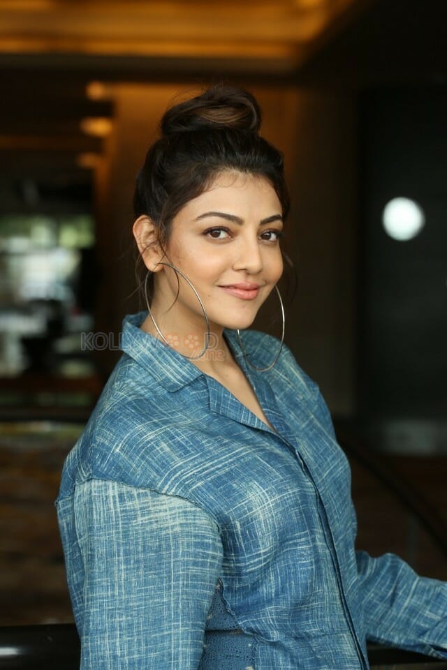 Actress Kajal Aggarwal At Ranarangam Interview Photos