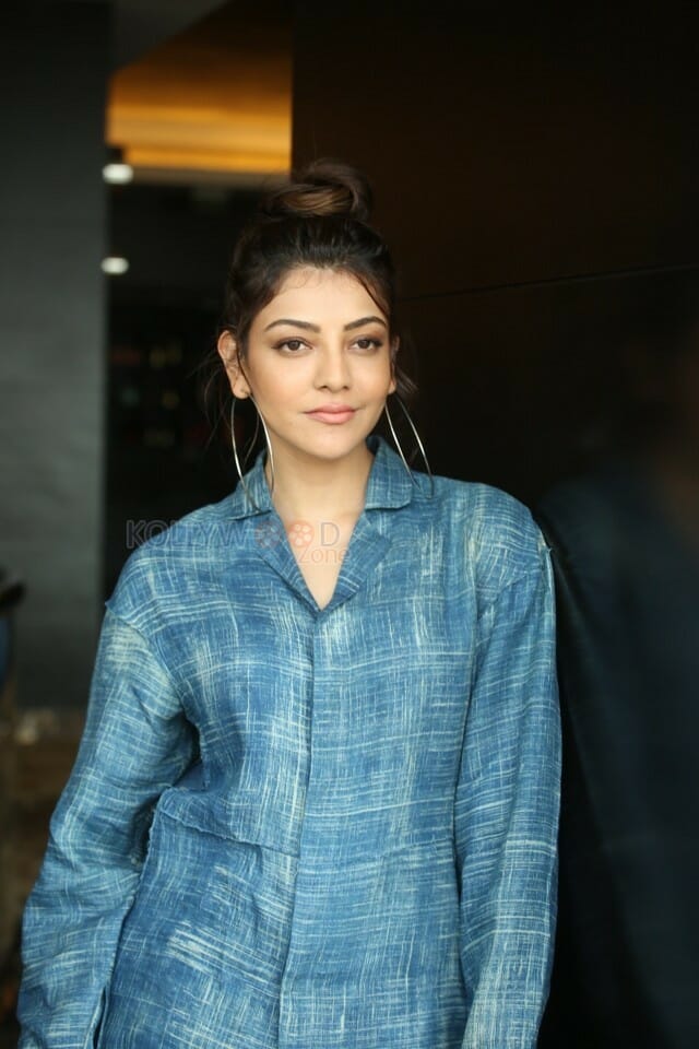 Actress Kajal Aggarwal At Ranarangam Interview Photos