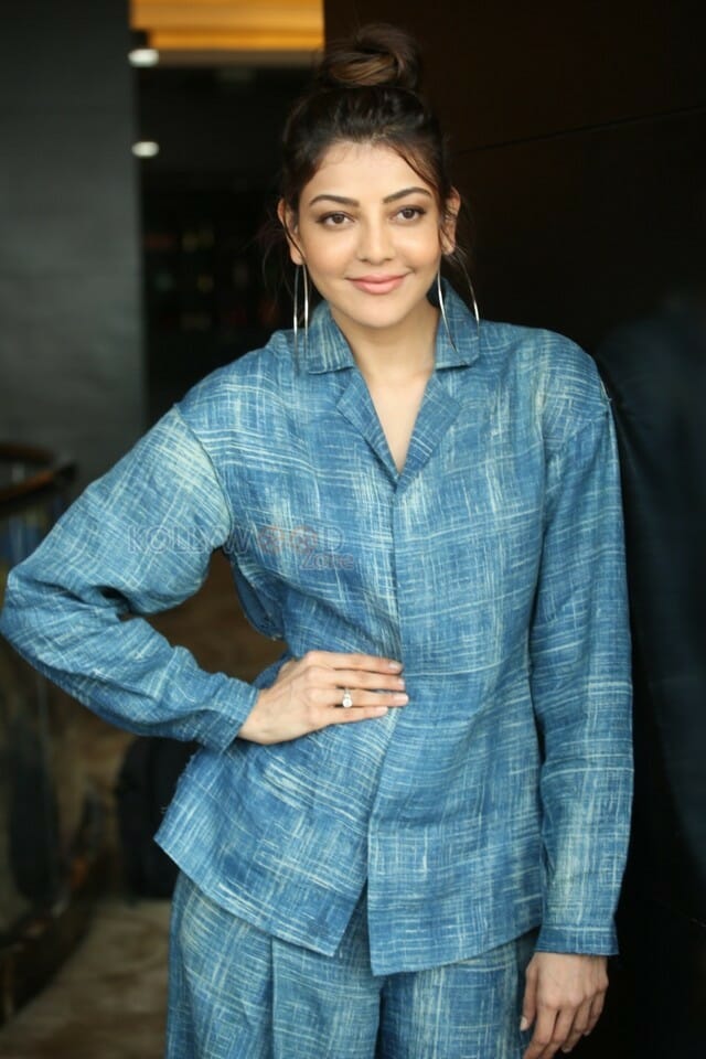 Actress Kajal Aggarwal At Ranarangam Interview Photos