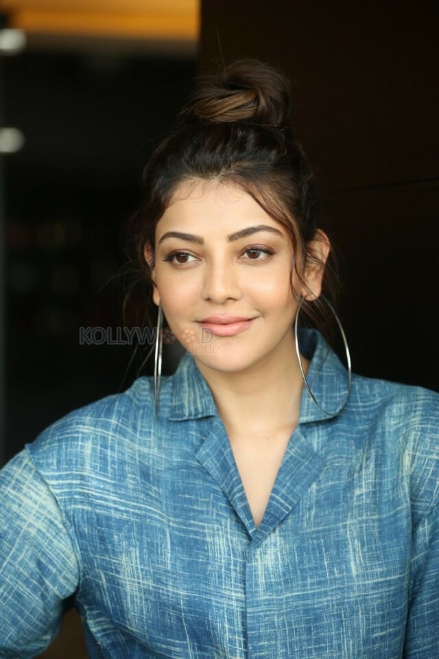 Actress Kajal Aggarwal At Ranarangam Interview Photos