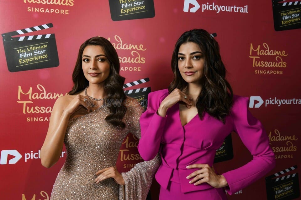 Actress Kajal Aggarwal Wax Statue Launch In Singapore Madame Tussauds Photos