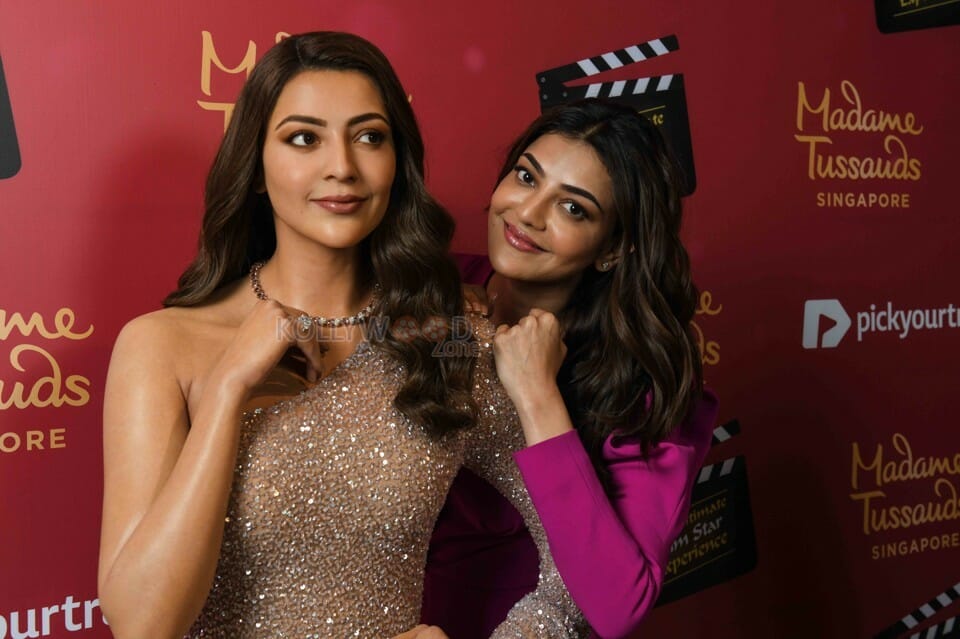 Actress Kajal Aggarwal Wax Statue Launch In Singapore Madame Tussauds Photos