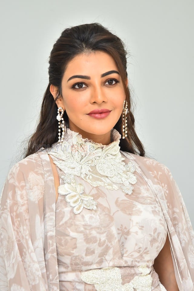 Actress Kajal Aggarwal at Satyabhama Movie Interview Pictures 30