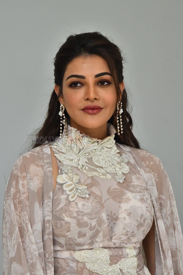 Actress Kajal Aggarwal at Satyabhama Movie Interview Pictures 32