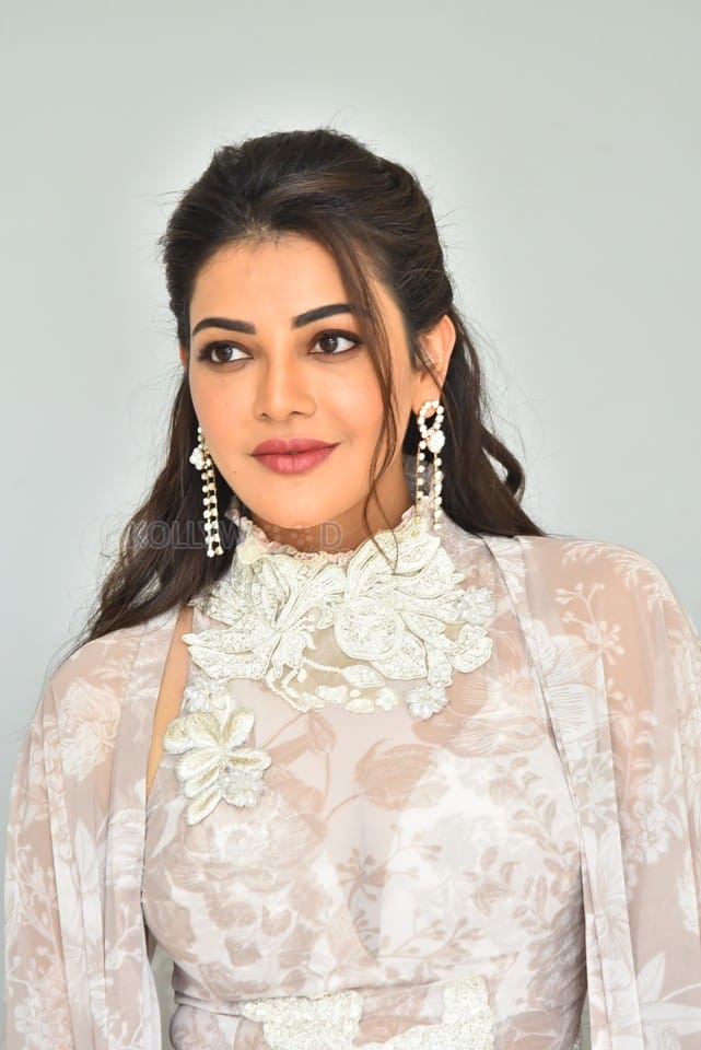 Actress Kajal Aggarwal at Satyabhama Movie Interview Pictures 46