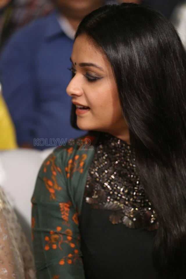 Actress Keerthy Suresh Black Dress Photos