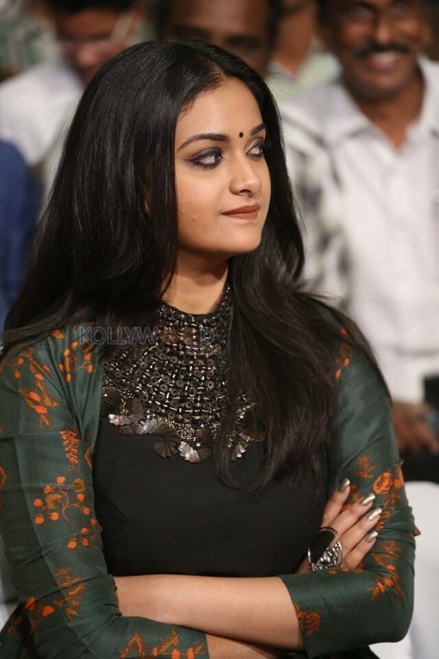 Actress Keerthy Suresh Black Dress Photos