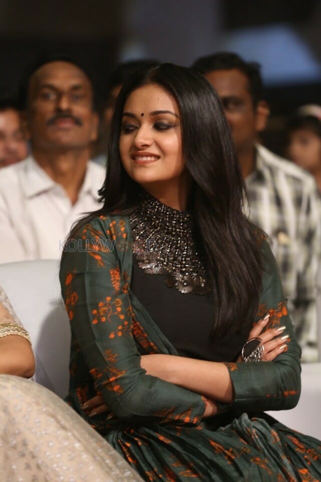 Actress Keerthy Suresh Black Dress Photos