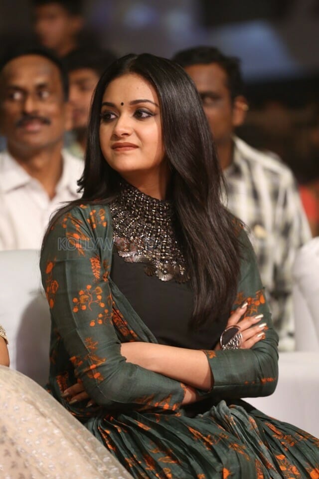 Actress Keerthy Suresh Black Dress Photos