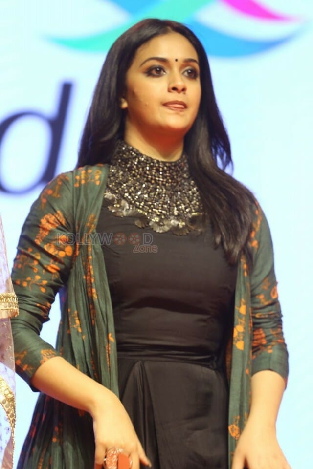 Actress Keerthy Suresh Black Dress Photos