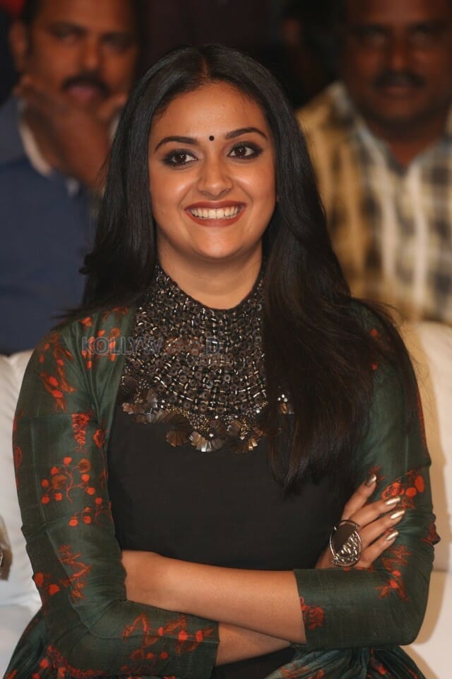 Actress Keerthy Suresh Black Dress Photos