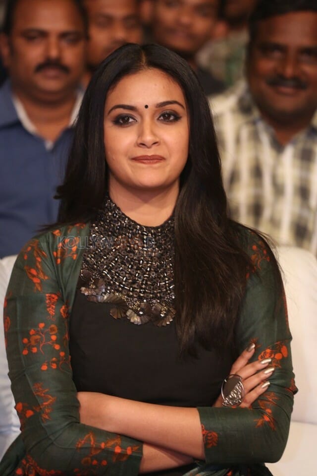 Actress Keerthy Suresh Black Dress Photos