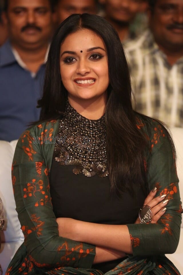 Actress Keerthy Suresh Black Dress Photos