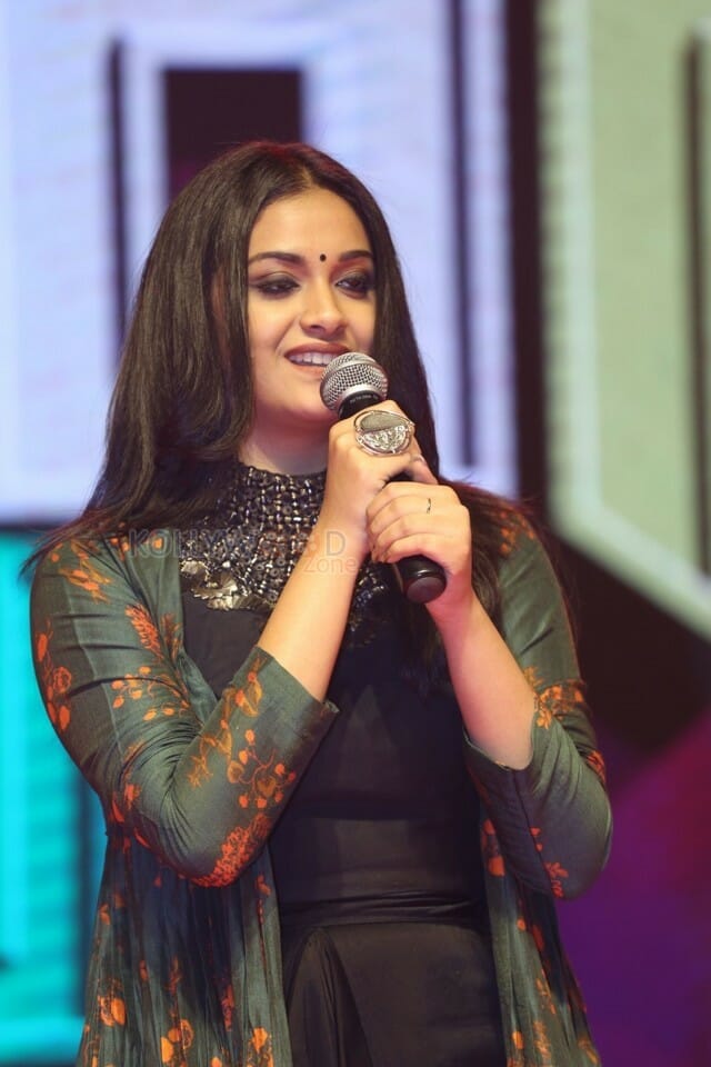 Actress Keerthy Suresh Black Dress Photos