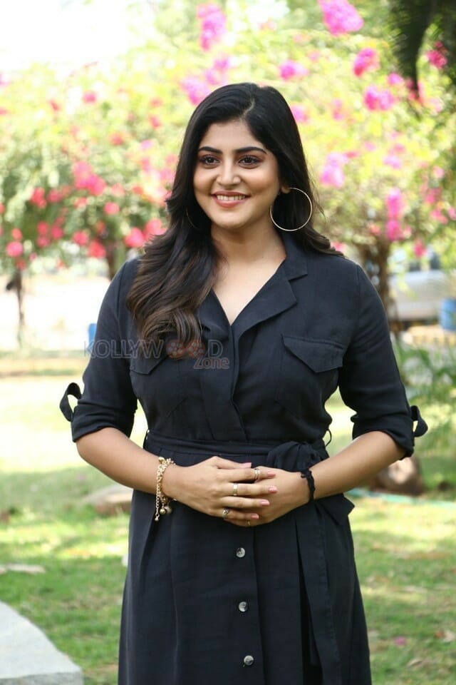 Actress Manjima Mohan At Devarattam Movie Press Meet Stills