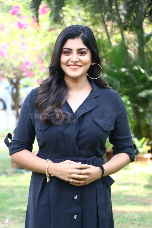 Actress Manjima Mohan At Devarattam Movie Press Meet Stills