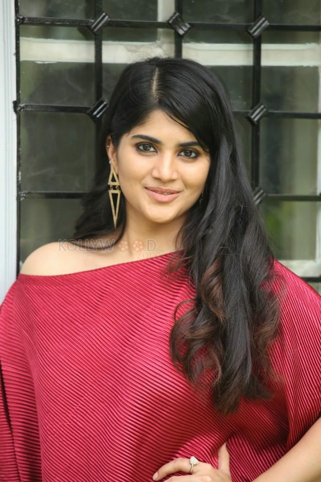 Actress Megha Akash at Raja Raja Chora Movie Interview Pictures