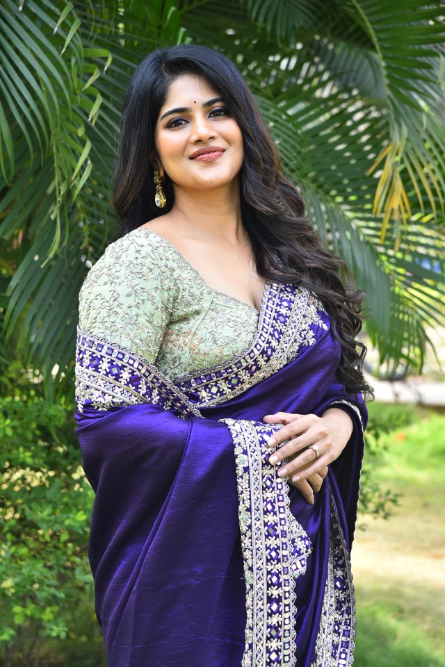 Actress Megha Akash at Vikkatakavi Pre Release Press Meet Pictures 13