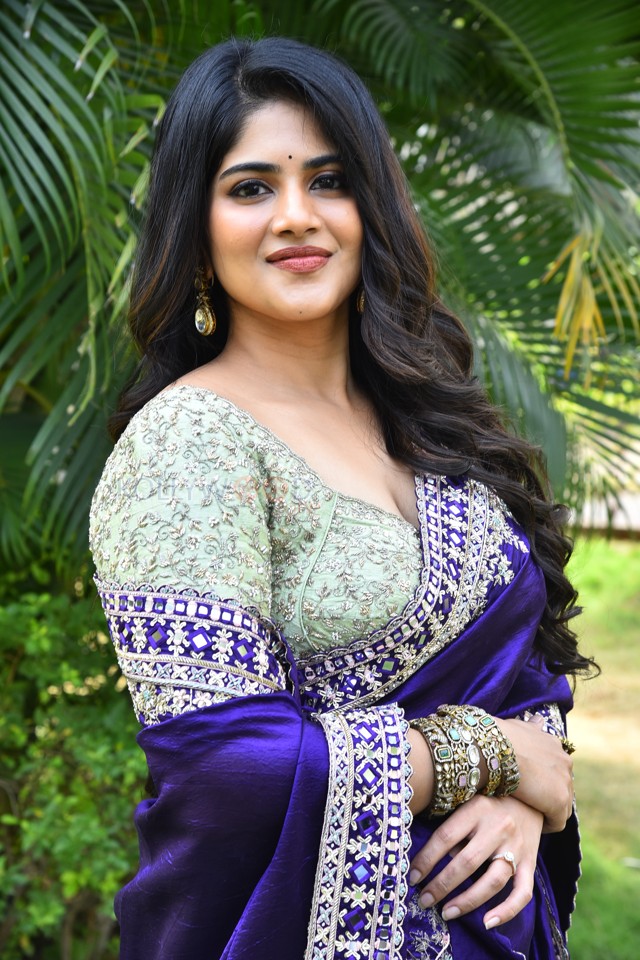 Actress Megha Akash at Vikkatakavi Pre Release Press Meet Pictures 20