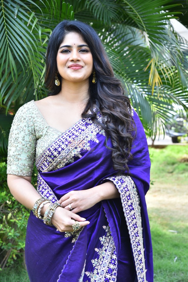 Actress Megha Akash at Vikkatakavi Pre Release Press Meet Pictures 23