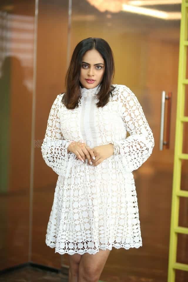 Actress Nanditha Swetha at Hidimba Movie Interview Pictures 14