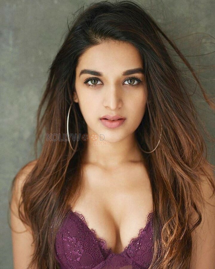 Actress Nidhhi Agerwal Sexy Cleavage Photos