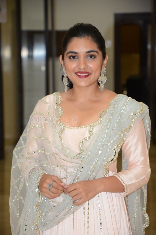 Actress Nivetha Thomas At Brochevarevarura Movie Pre Release Event Pictures