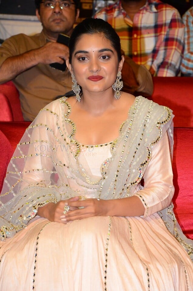 Actress Nivetha Thomas At Brochevarevarura Movie Pre Release Event Pictures