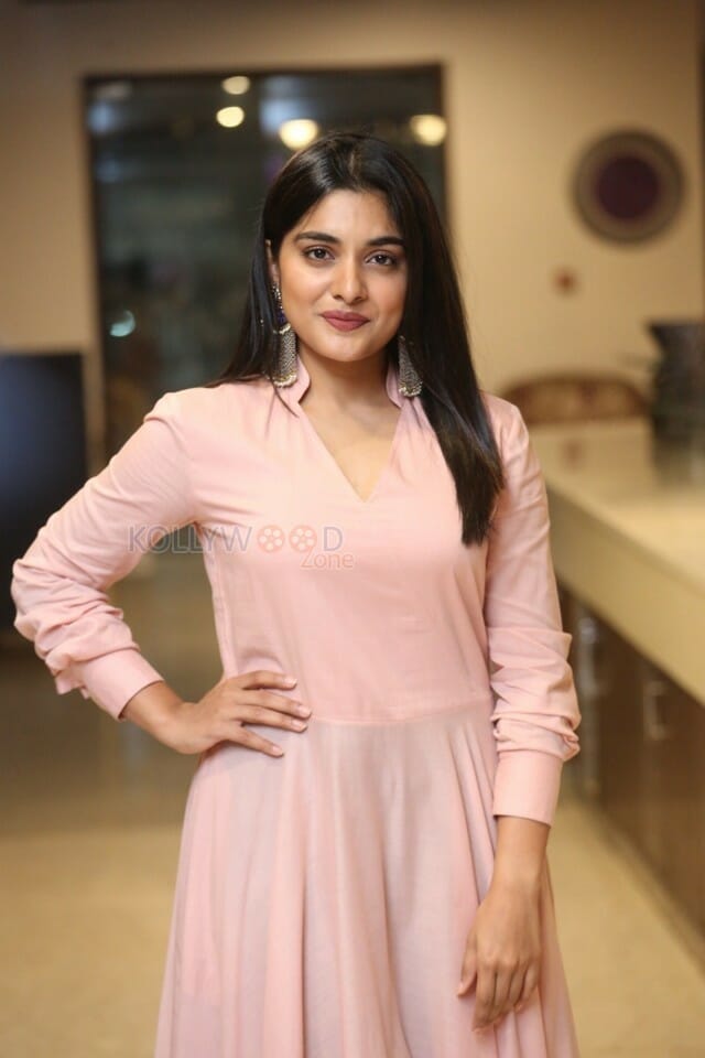 Actress Nivetha Thomas At Brochevarevarura Success Meet Pictures