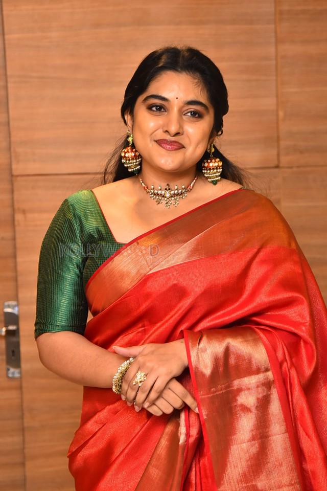 Actress Nivetha Thomas at 35 Chinna Katha Kadu Pre Release Event Photos 11