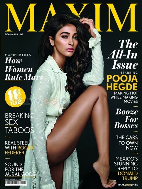 Actress Pooja Hegde Hot Maxim Photoshoot March Photos