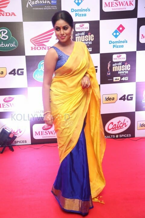 Actress Poorna At Mirchi Music Awards Photos