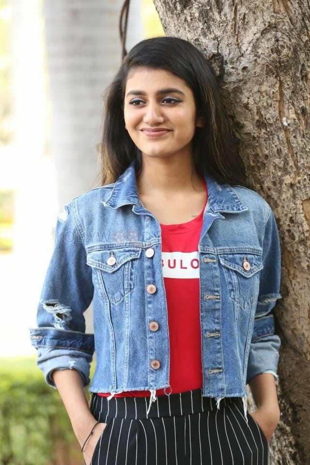 Actress Priya Prakash Varrier Interview Pictures